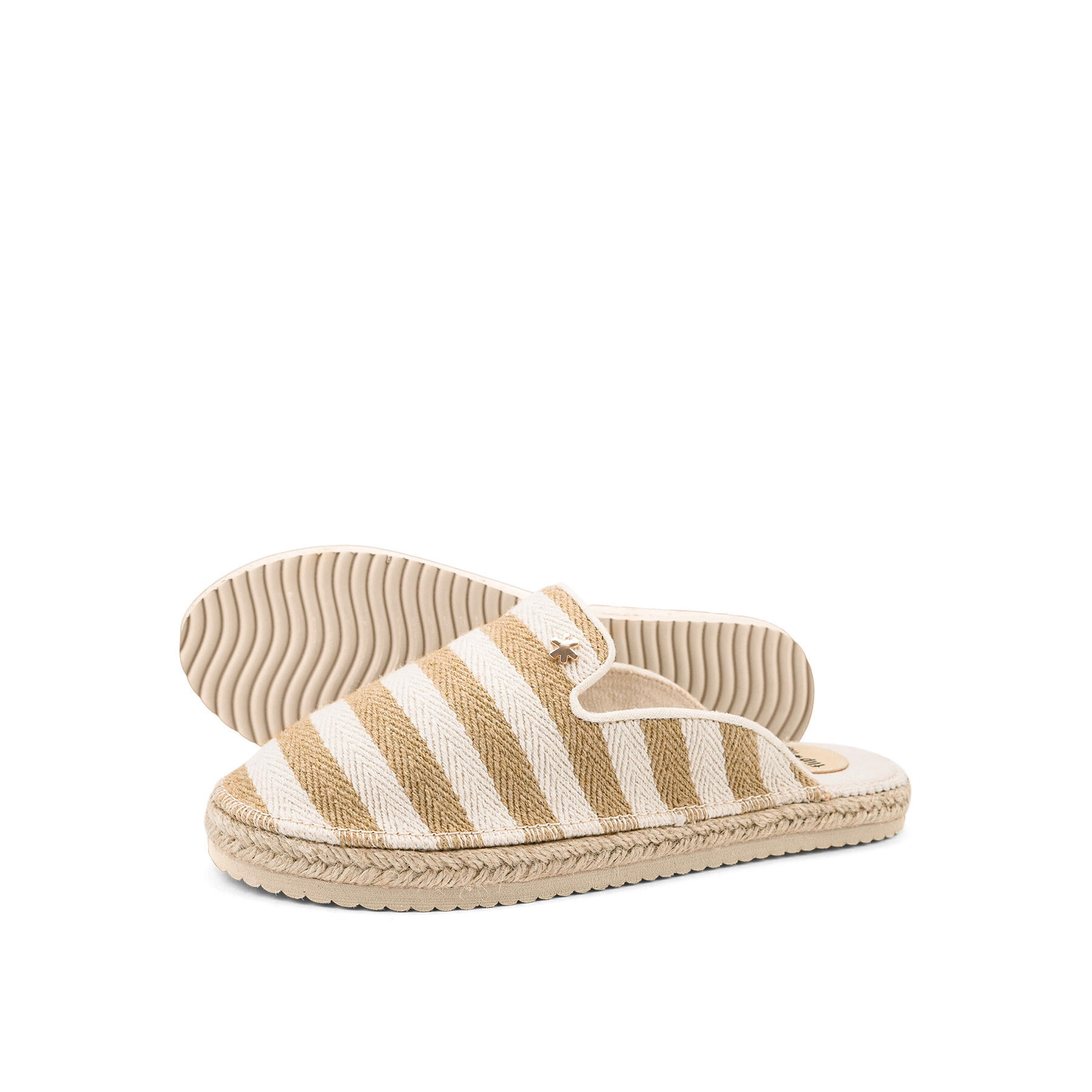 Flip Flop - Femme Espadrille*slip-in Espadrilles Beige Clair / Beige - Chaussures De Sport - Beige - Decathlon