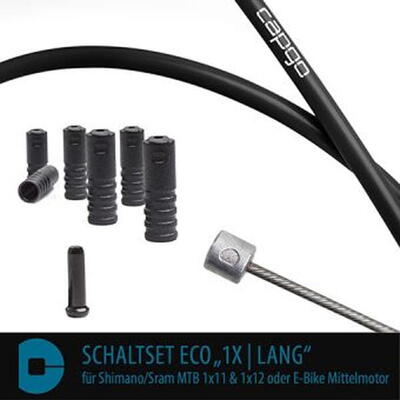 Schakelkit eco shimano/sram mtb 1x11, 1x12 of e-bike middenmotor - zwart