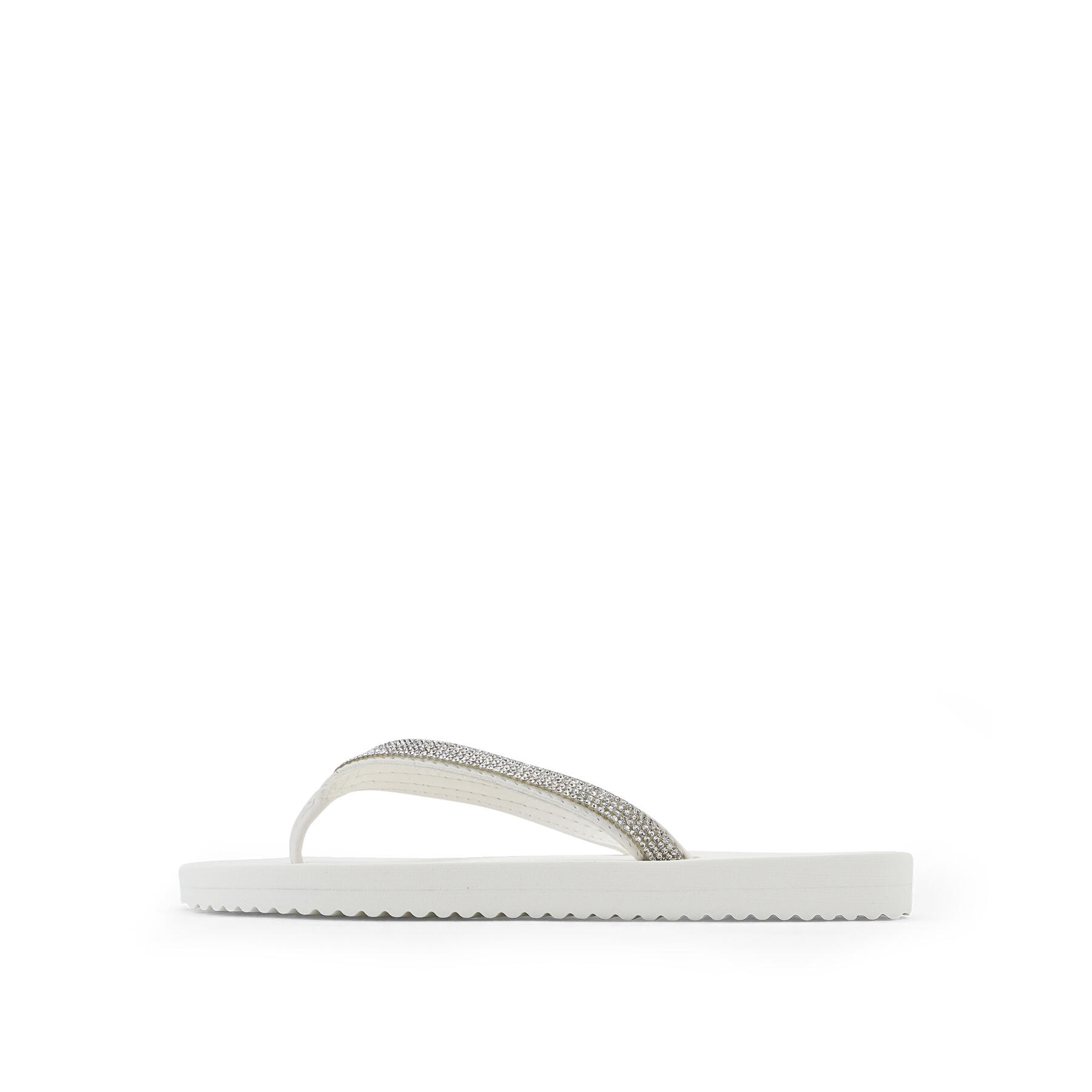 Femme tongs flip*glam Blanc 2/4