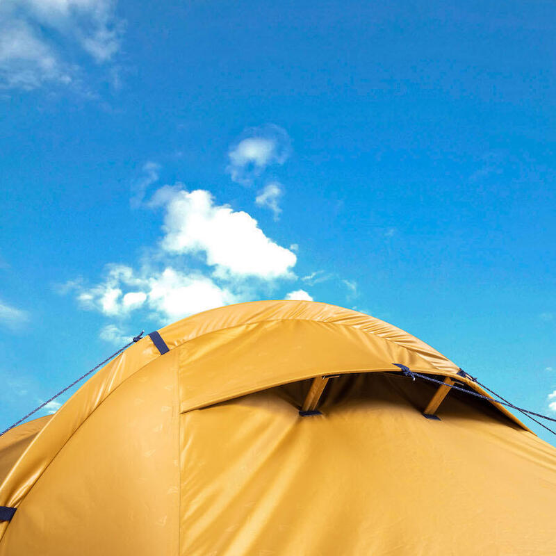 TAMBU Kalo Tunnelzelt 2 Personen Camping-Zelt, Black Sky dunkel beschichtet
