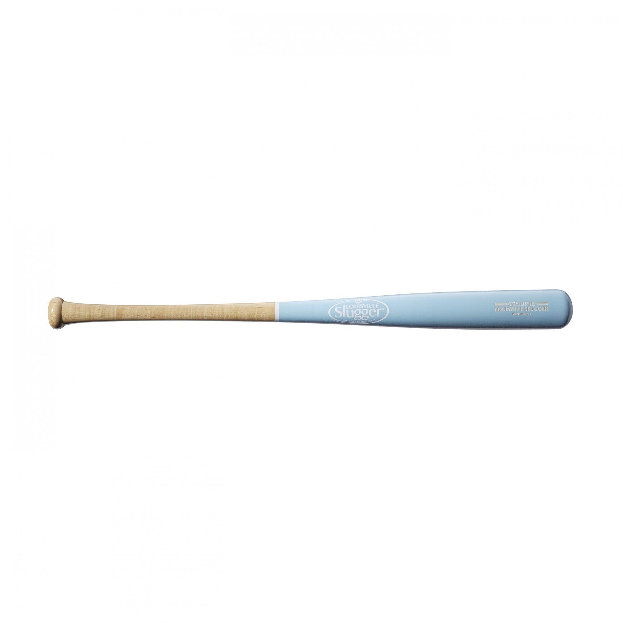 Louisville Slugger Genuine S3 Wood 33inch Baseball Bat - Blue / Natural 2/3