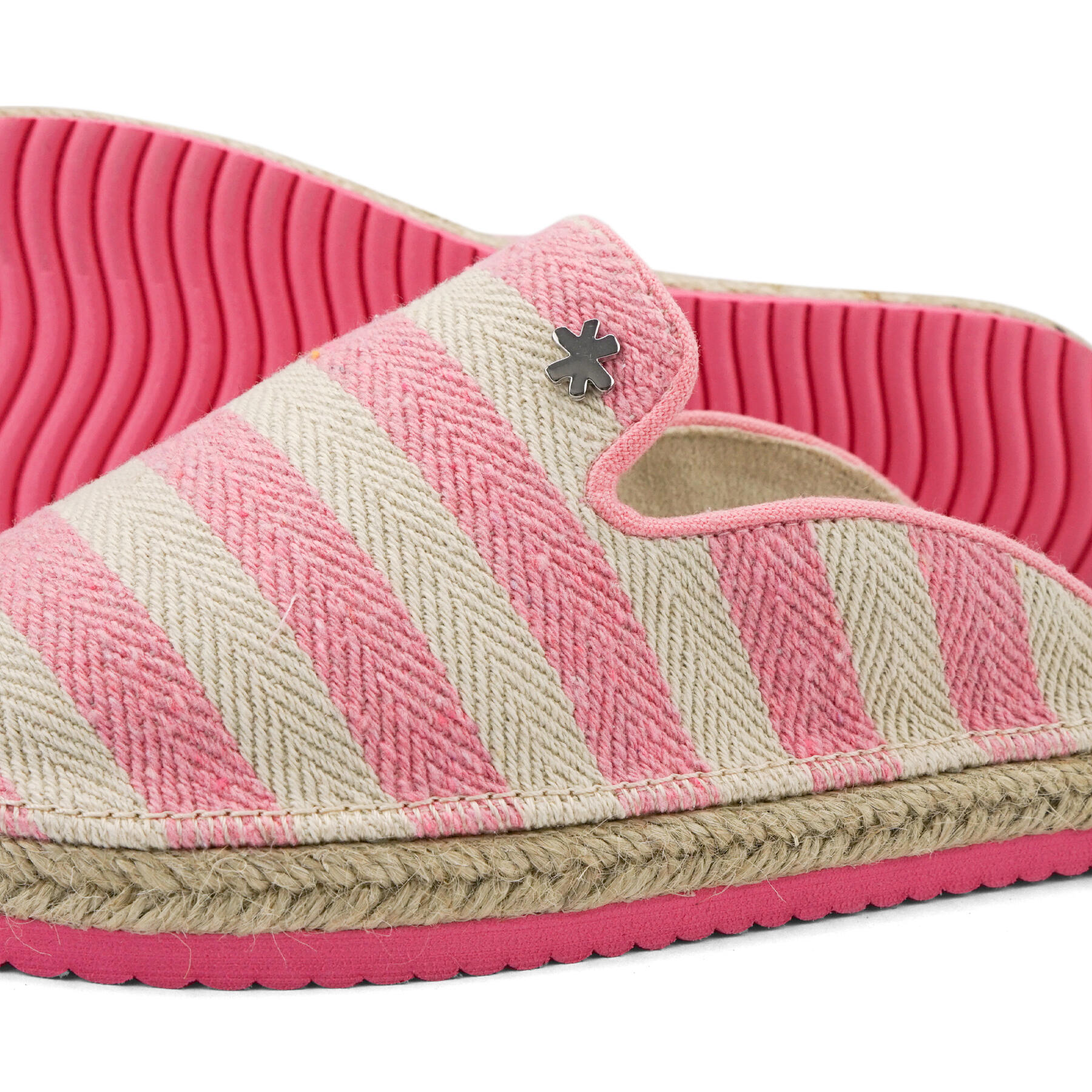 Damen espadrille*slip-in Espadrilles Rosa / Beige 4/4