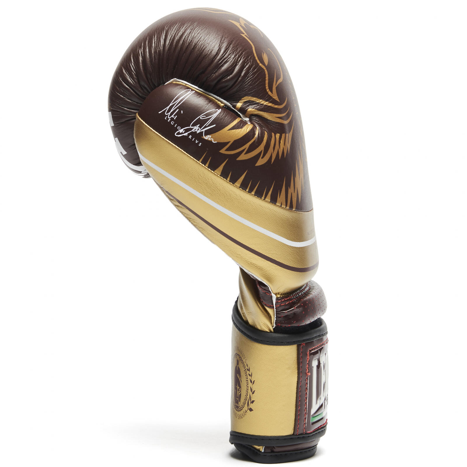 LEONE 1947 Guantoni Boxe Bordeaux - Con Stampe Dorate - Foto 2