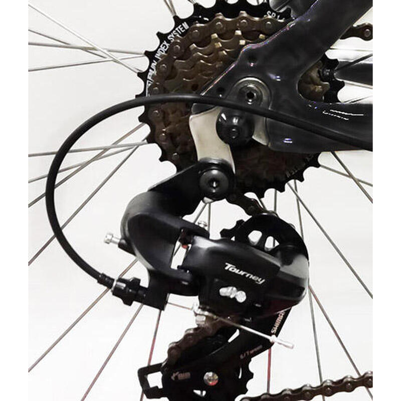  Bicicleta de carretera de 26 pulgadas, bicicletas de 21  velocidades con doble suspensión/desviador Shimanos/MTB, bicicleta de acero  de alto carbono para hombres y mujeres (negro) : Deportes y Actividades al  Aire