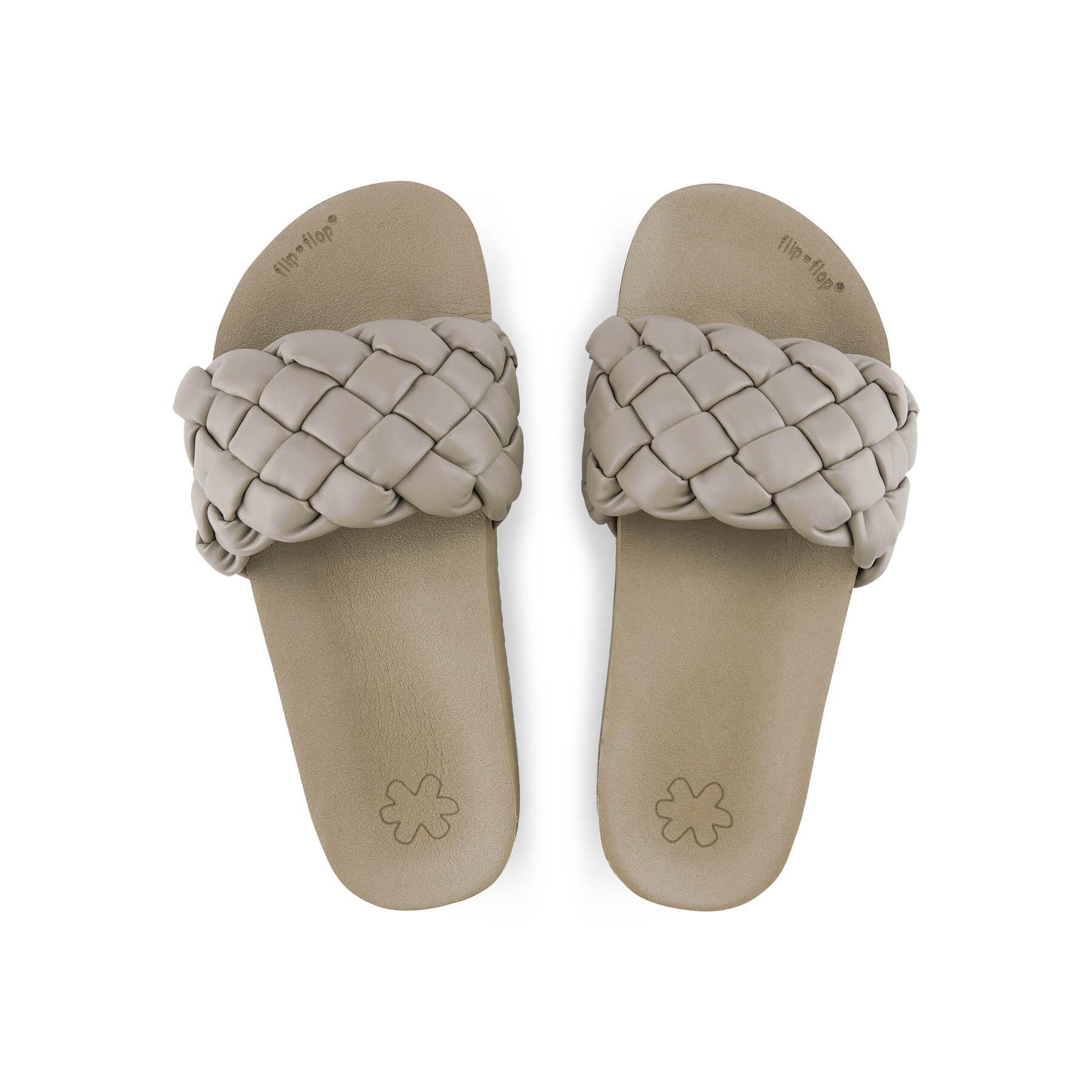 Donna pool*weave Slides taupe 3/5