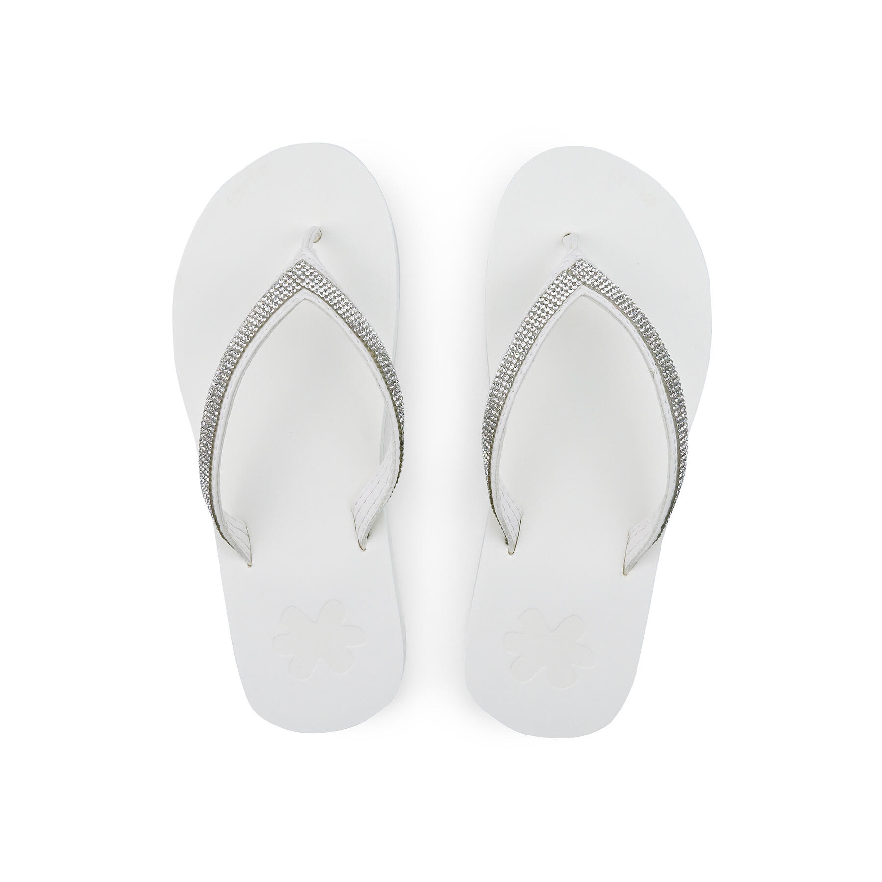 Damen Badezehentrenner flip*glam Weiß 3/4