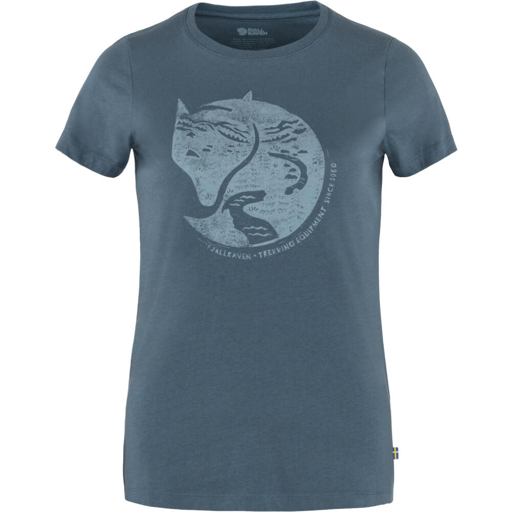 Koszulka turystyczna damska Fjallraven Arctic Fox Print T-shirt