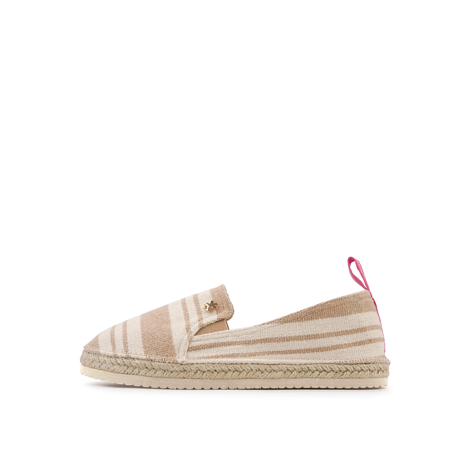 Femme espadrille*striped Espadrilles Beige clair / Beige 2/4