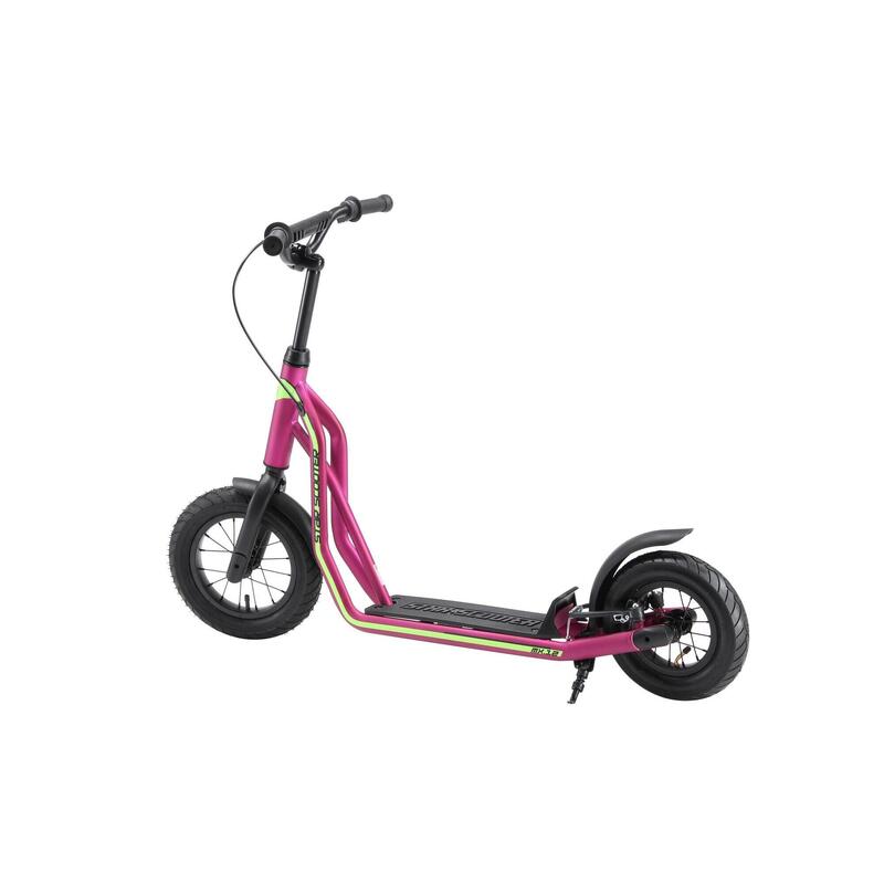 STAR SCOOTER autoped, 12 inch + 10 inch, donkerroze