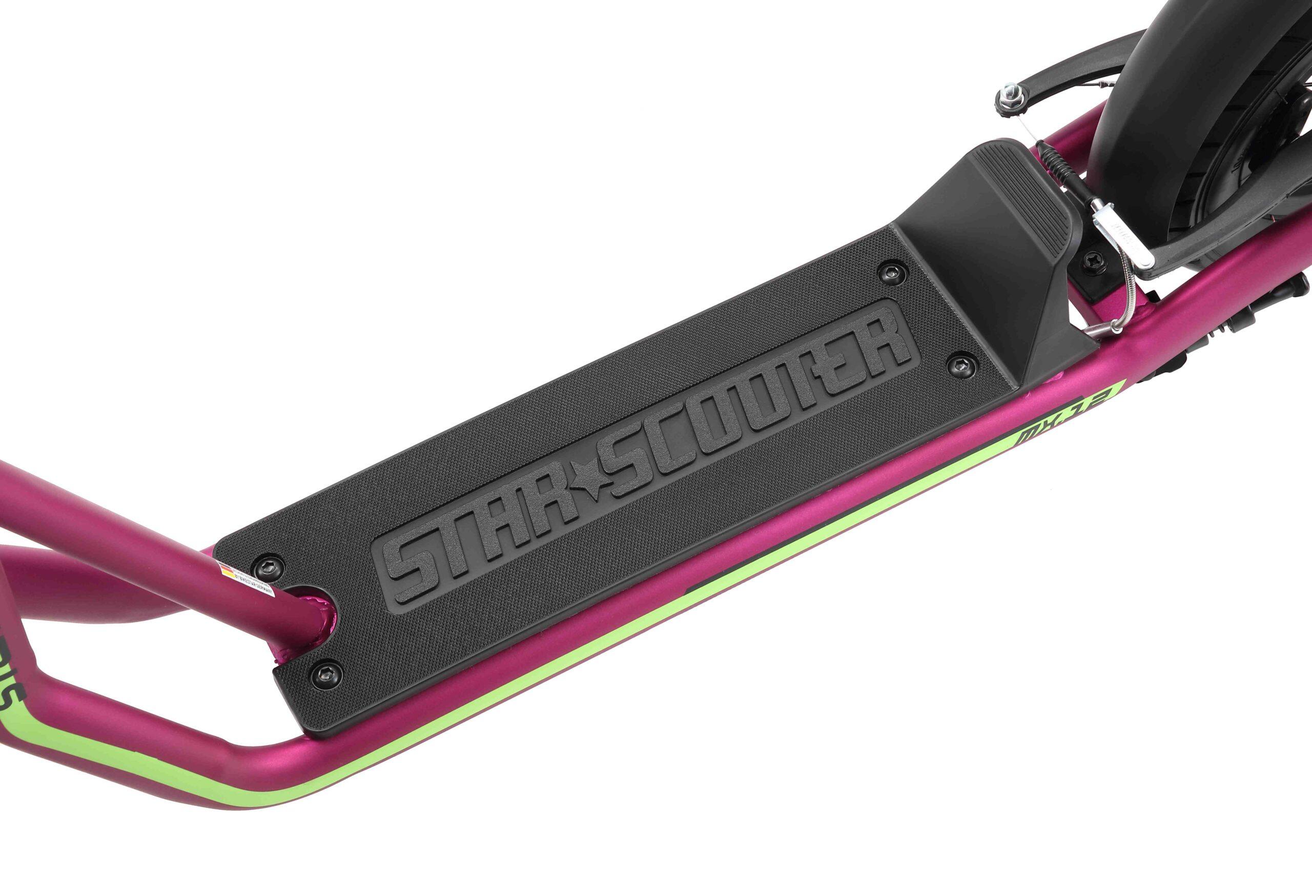 STAR SCOOTER autoped, 12 inch + 10 inch, donkerroze 5/5