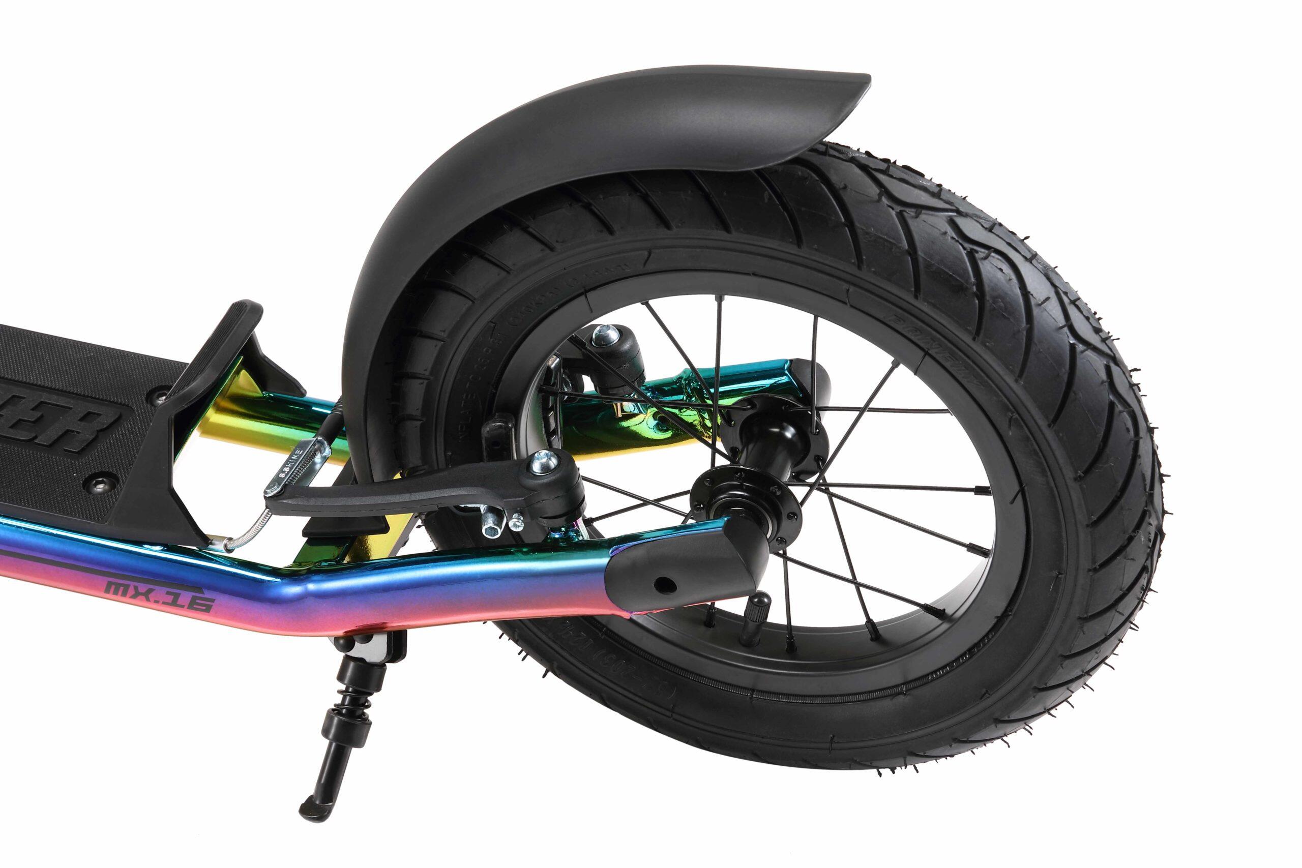 STAR SCOOTER autoped 16 inch + 12 inch, chroom 3/5