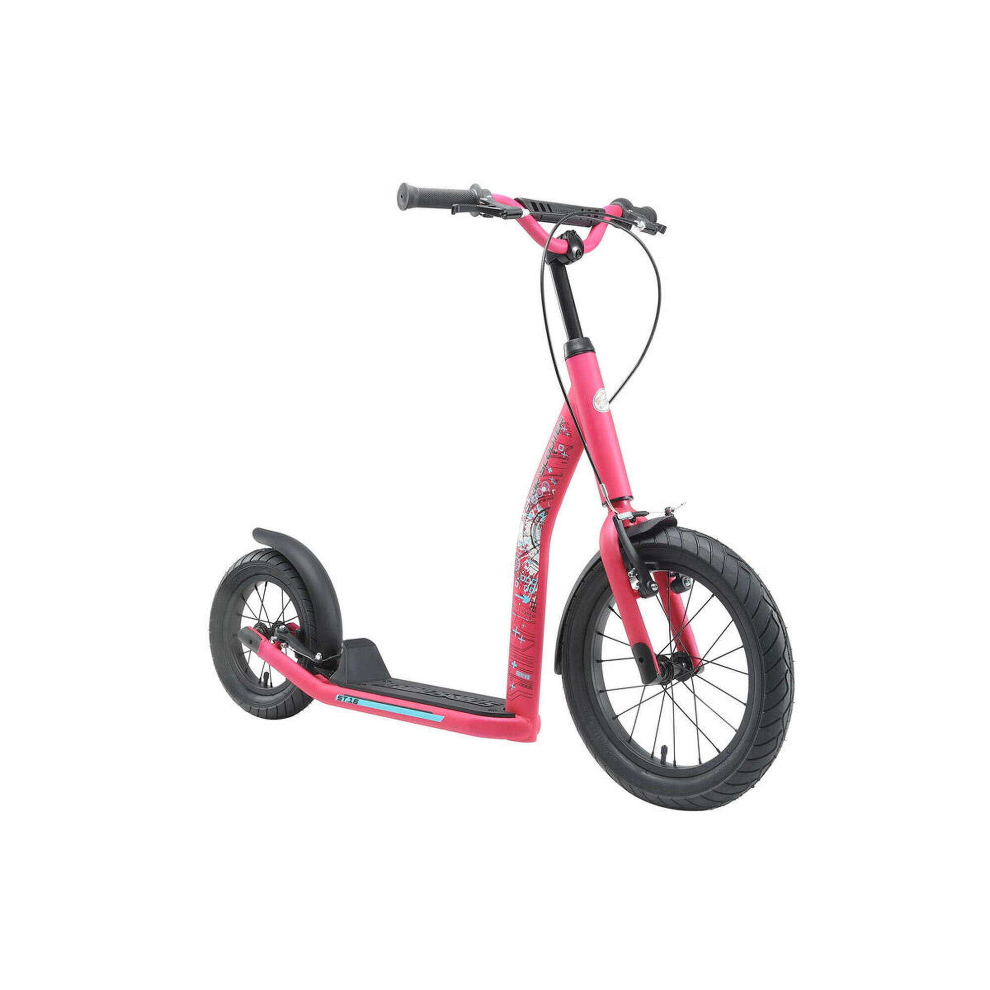 STAR SCOOTER Bikestar autoped New Gen Sport 16 inch - 12 inch roze