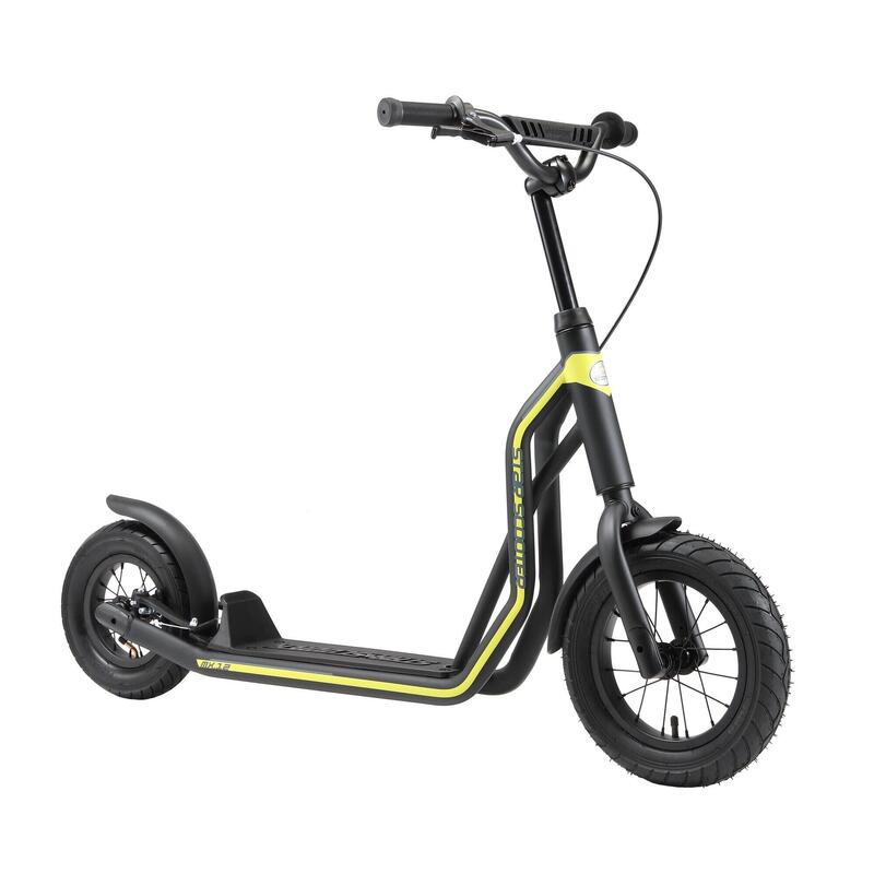 STAR SCOOTER autoped, 12 inch + 10 inch, zwart