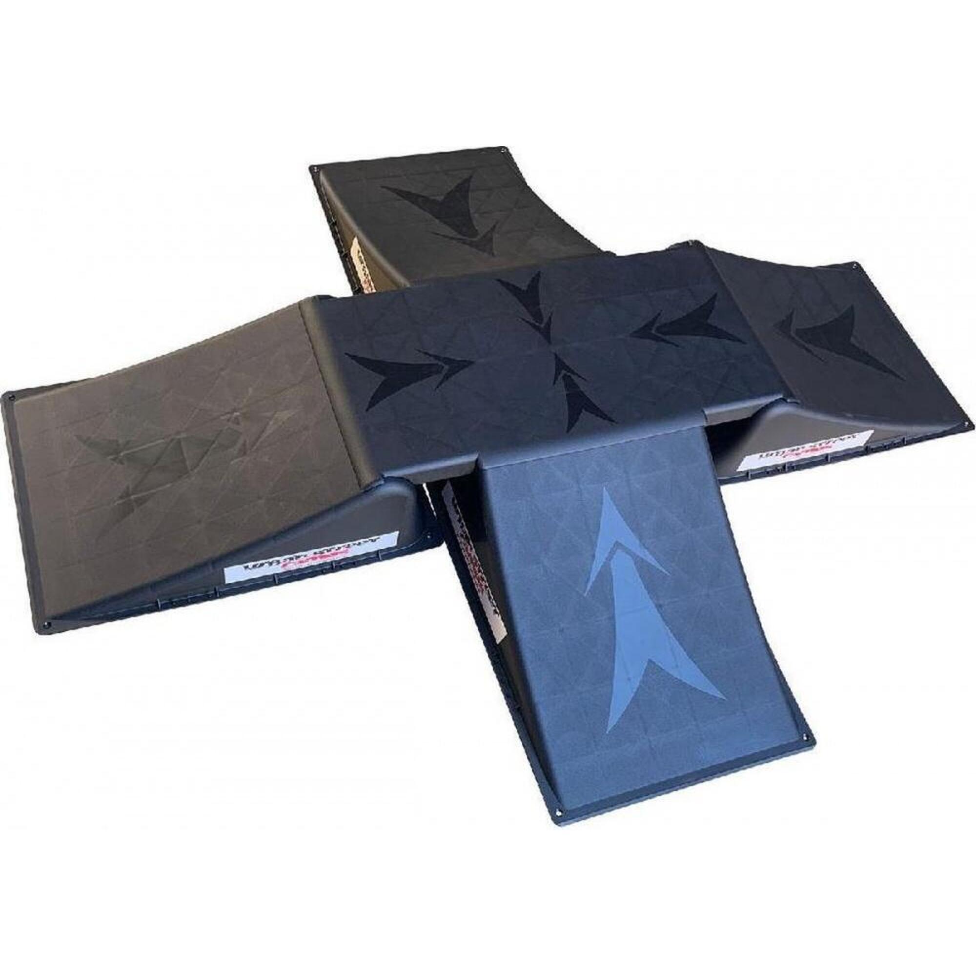 URBAN STREET RAMPS Urban Street 4 way mini quad skate schans