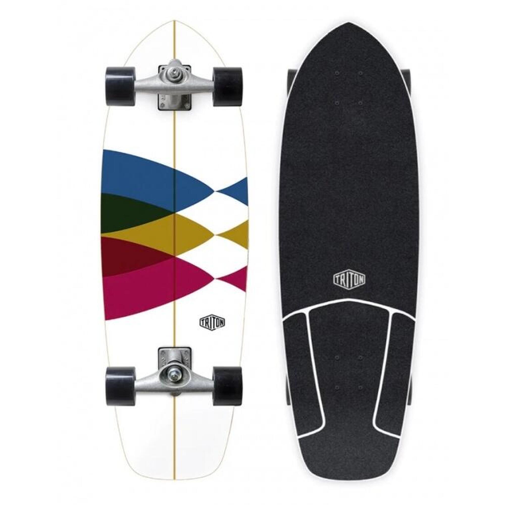 Carver - Planche Complete Spectral 30" Triton - Cruiser Skate - Blanc - 75 Cm - Decathlon