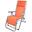 Cadeira espreguiçadeira de jardim dobrável gravidade zero laranja Aktive