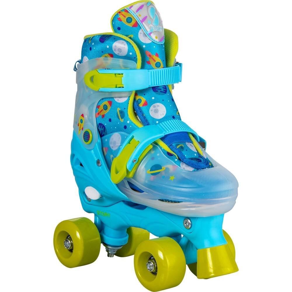 Story Youngster verstelbare rolschaatsen Blauw 4/4