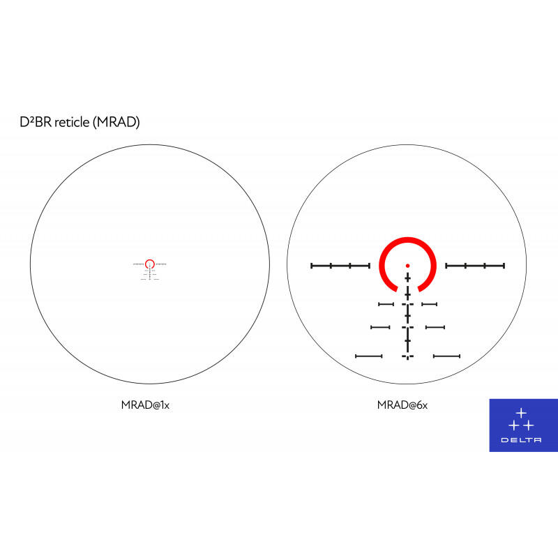 CANNOCCHIALE DA PUNTAMENTO DELTA OPTICAL HORNET 1-6×24 SFP – D2BR