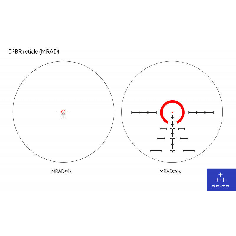 LUNETTE DE TIR DELTA OPTICAL HORNET 1-6×24 SFP – D2BR