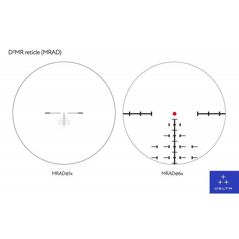 CANNOCCHIALE DA PUNTAMENTO DELTA OPTICAL HORNET 1-6×24 SFP – D2MR