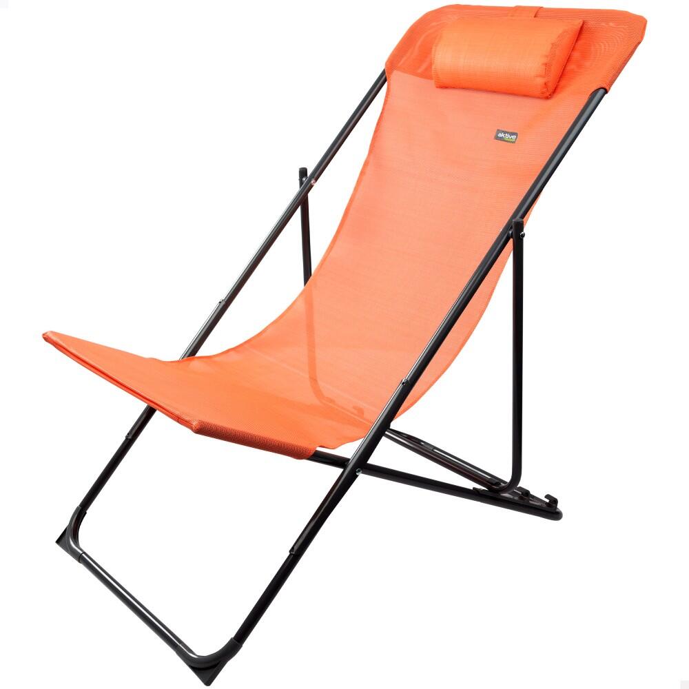 Aktive - Hamac De Jardin Pliant Multiposition Orange Avec Coussin Aktive - Siège Pliant - Orange - Taille Unique - Decathlon