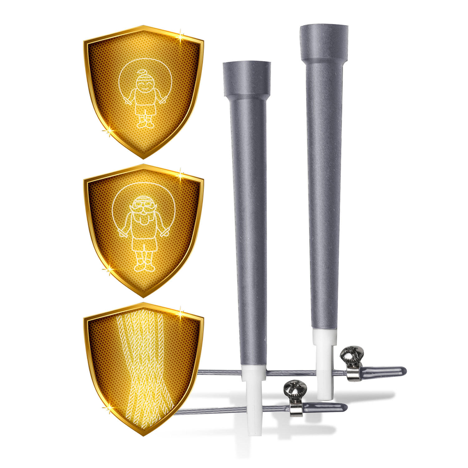 Cuerda fitness Ejercicios Neo-sport Ns-955 gris 6/6