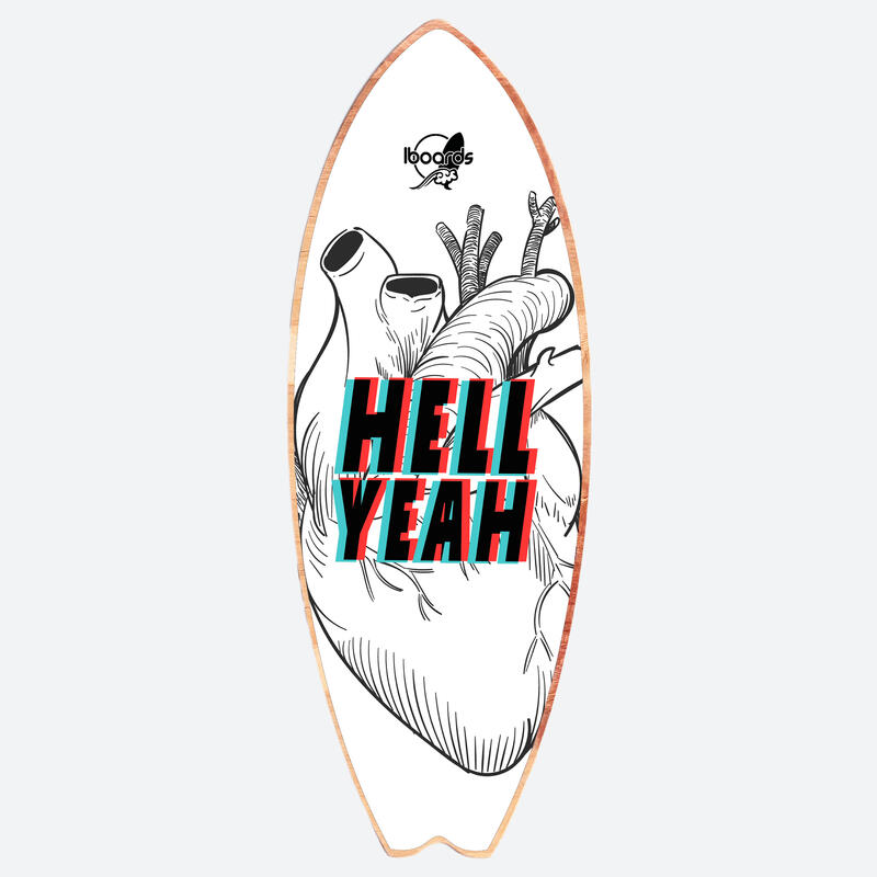 Tabla de equilibrio surf Iboards modelo Heel 80cm x 29,5cm