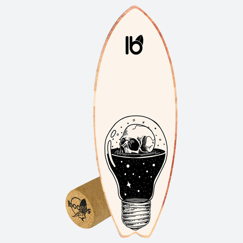 Tabla de equilibrio surf Iboards modelo Skull 80cm x 29,5cm