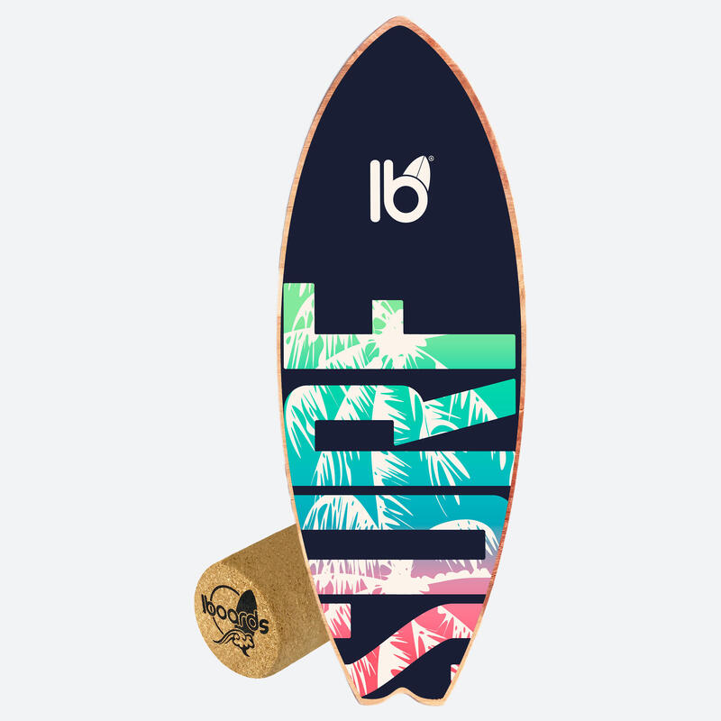 Balance board surf Iboards modello Surfer è lunga 80cm e larga 29,5cm.