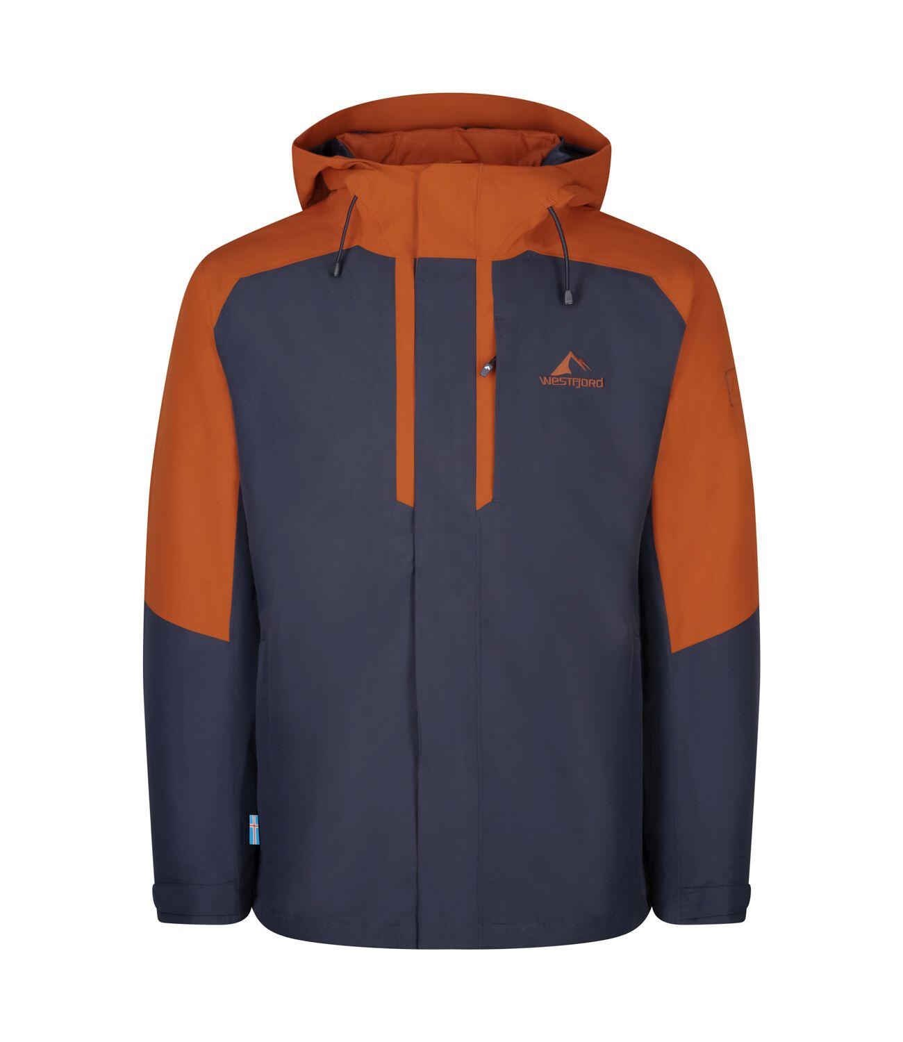WESTFJORD Herren 3in1 Jacke Skogafoss Braun/Marineblau