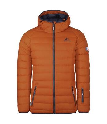 Herren Daunenjacke Snaefell Braun/Marineblau