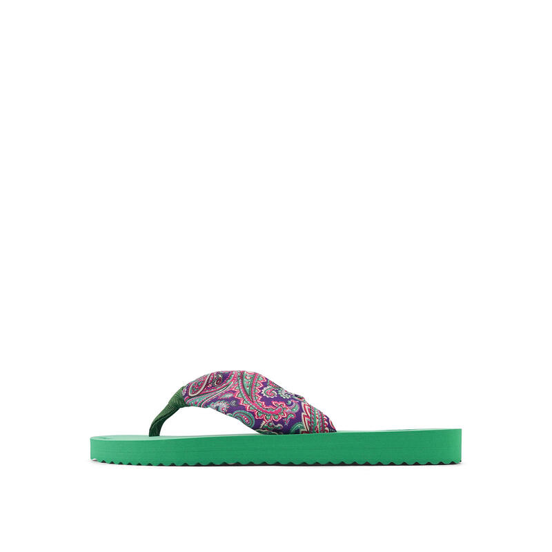 Damen flip*flop flip*tube paisley Zehentrenner Smaragdgrün