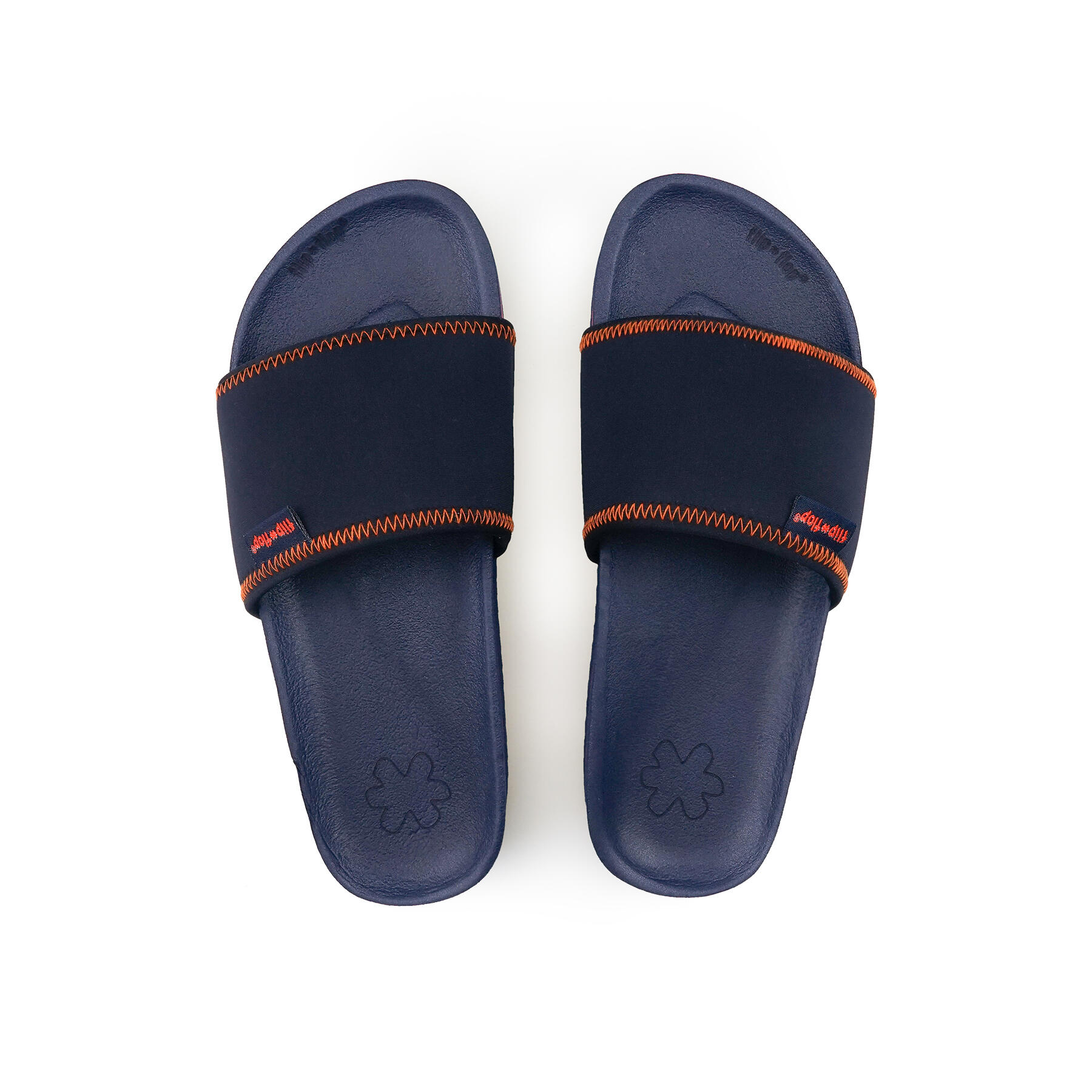 Unisex pool*neoprene Ciabatte Nachtblau / Arancione 3/4