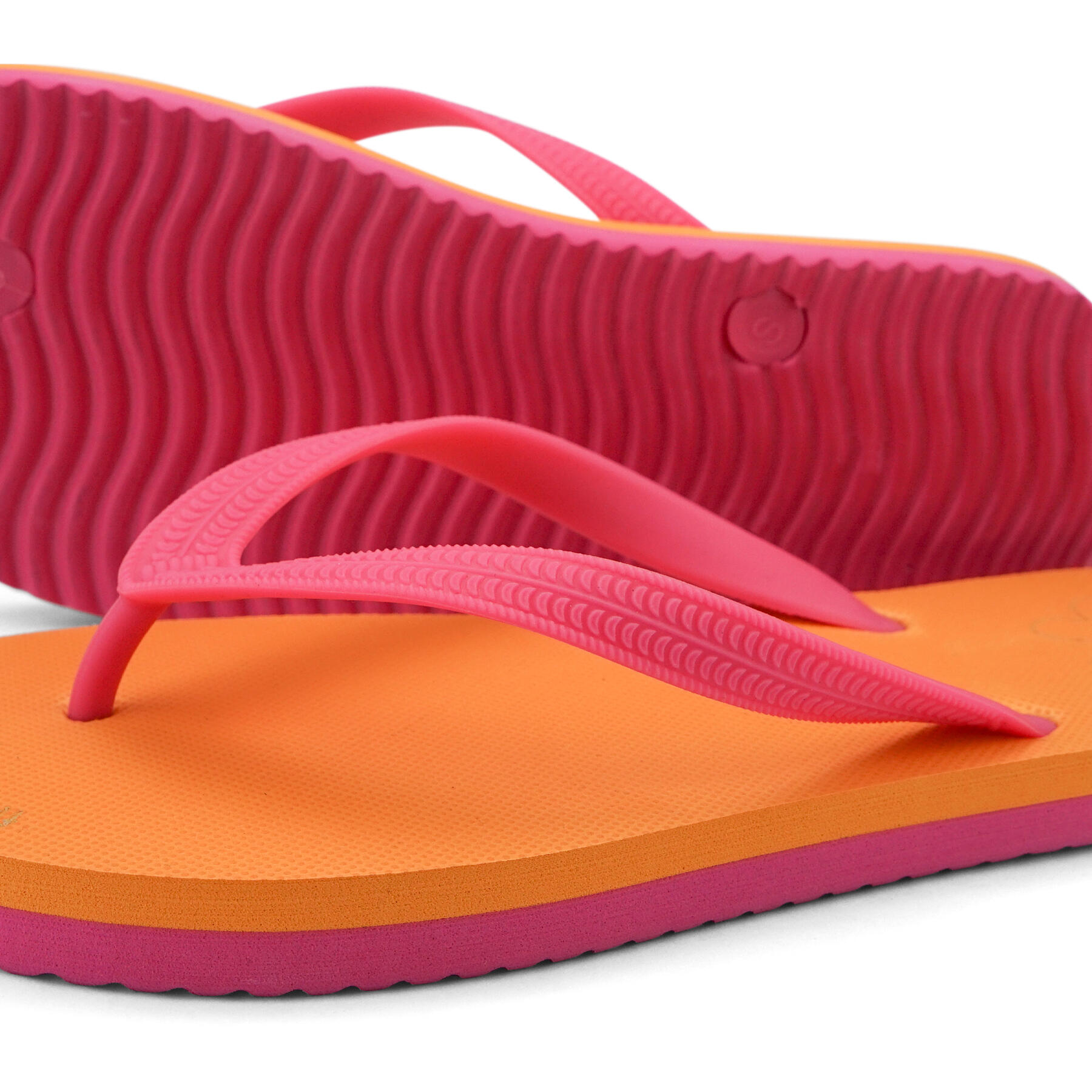Unisex originals*color block teenslippers Oranje / Roze 4/4