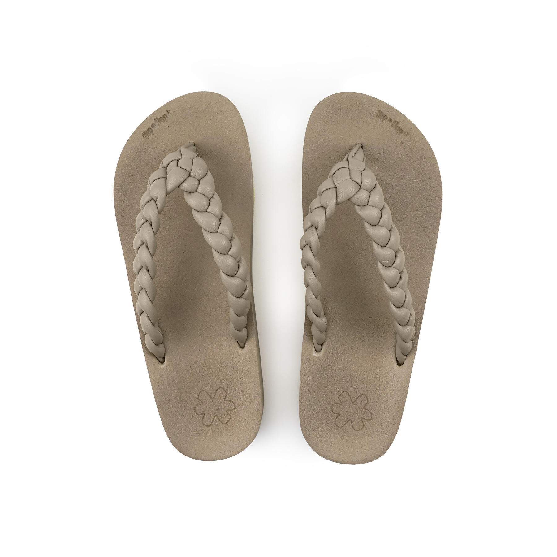 Dames Wedgy*Weave Teenslippers Taupe 3/4