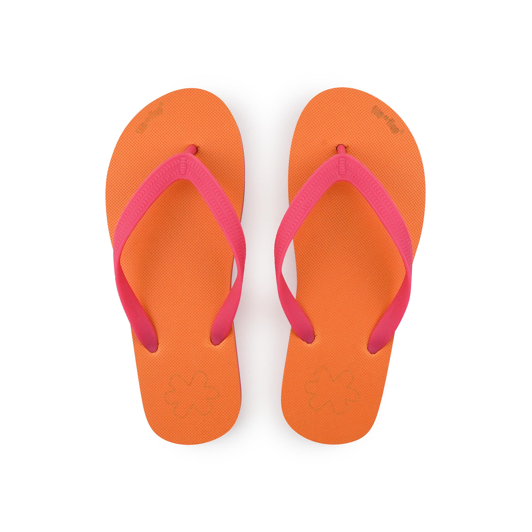 Unisex originals*color block teenslippers Oranje / Roze 3/4