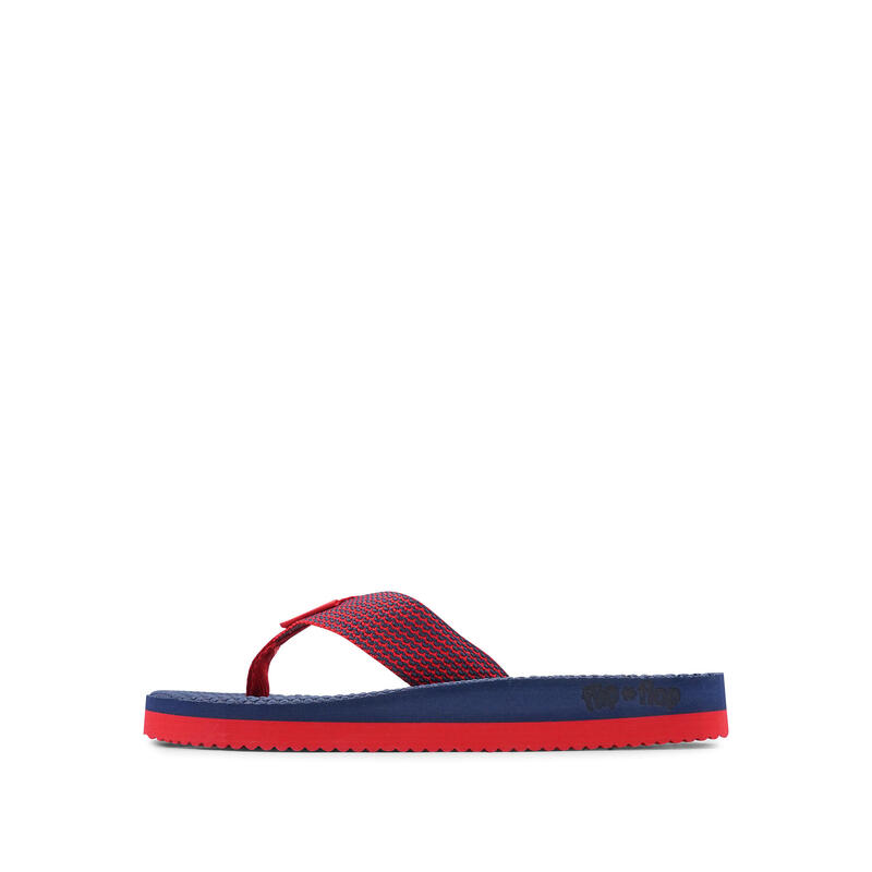 Unisex flip*flop comfy*tex Zehentrenner Nachtblau / Rot