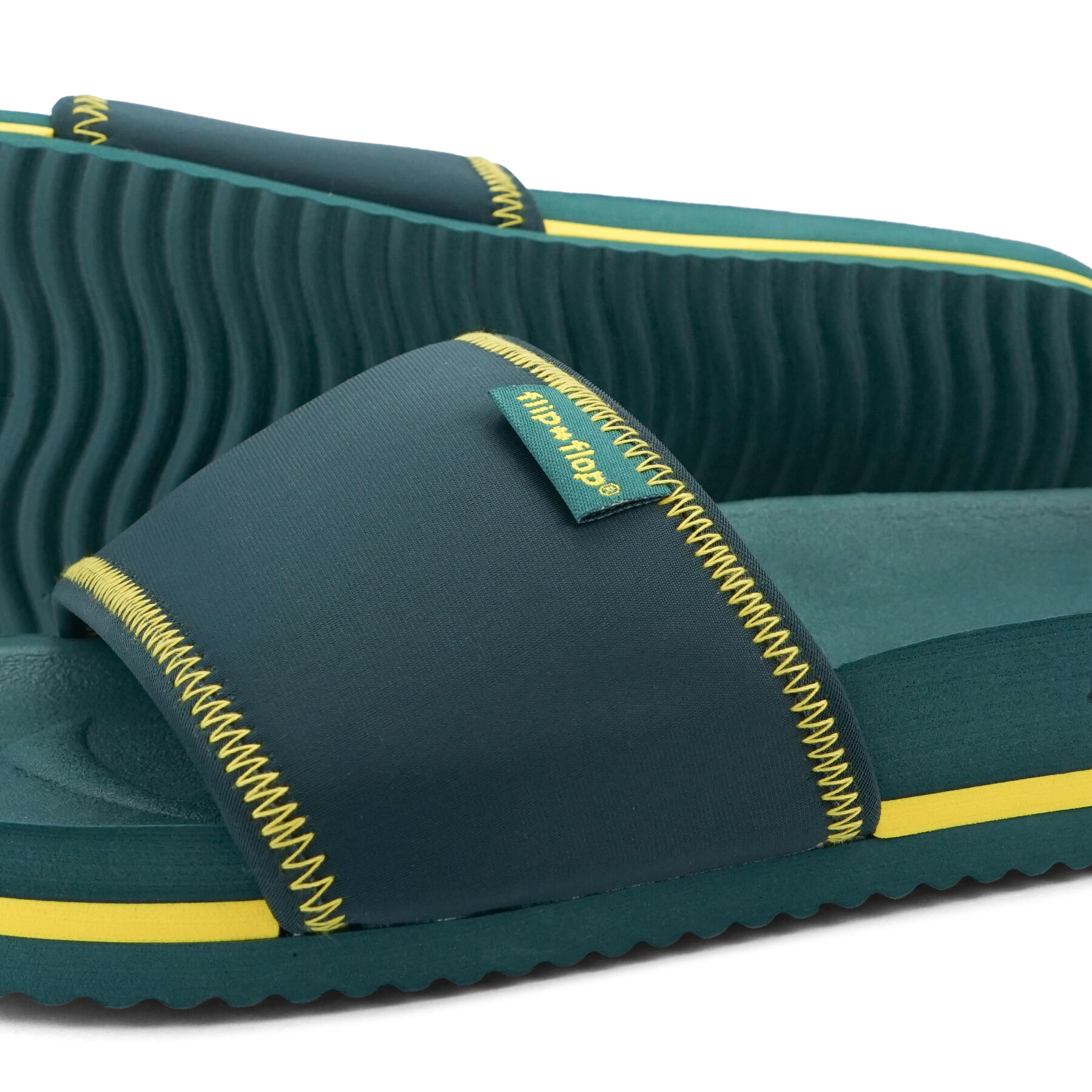Unisex pool*neoprene Slides Bleu-vert / Jaune 4/4