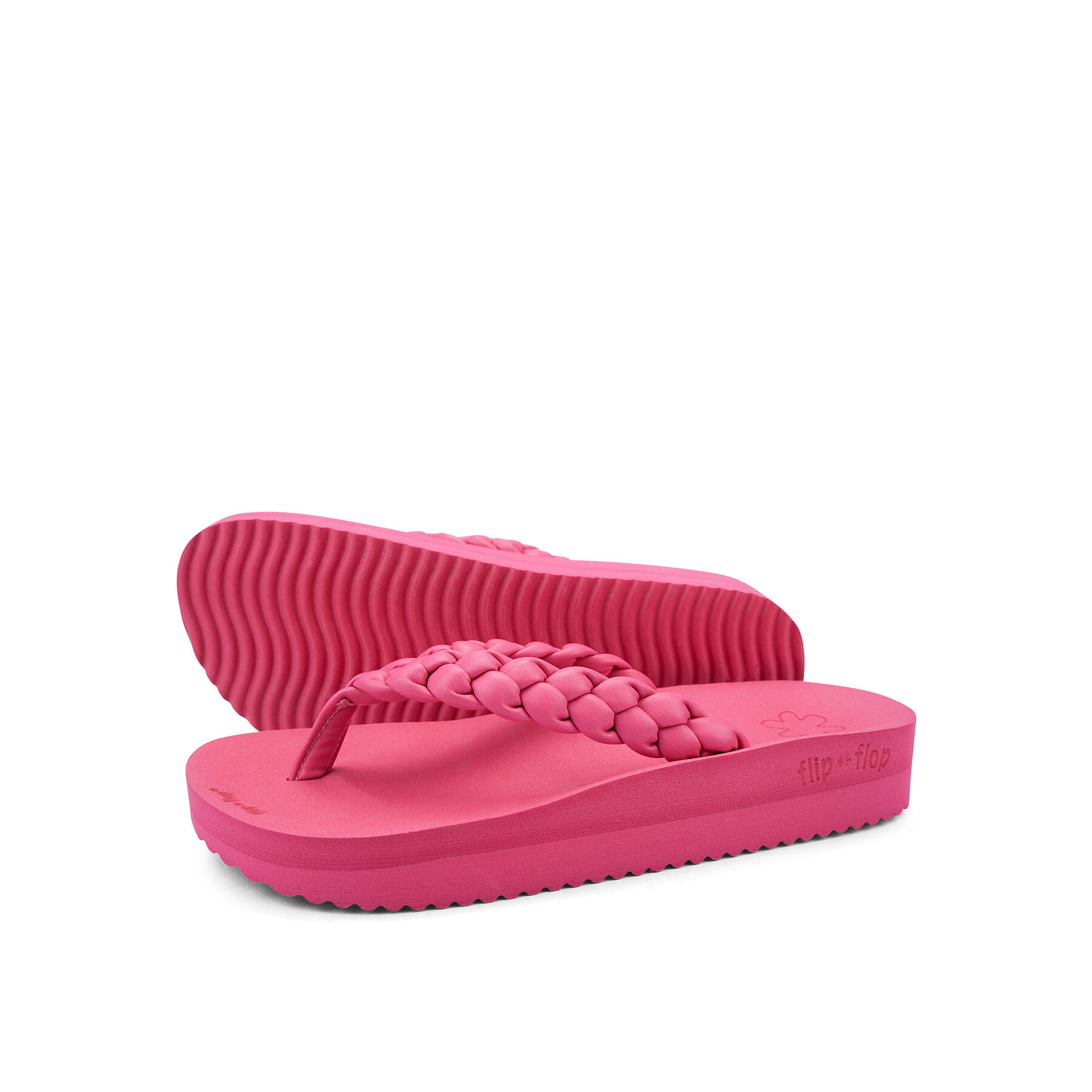 Flip Flop - Femme Wedgy*weave Tongs Rose - Tongs Piscine - Rose - 37 - Decathlon