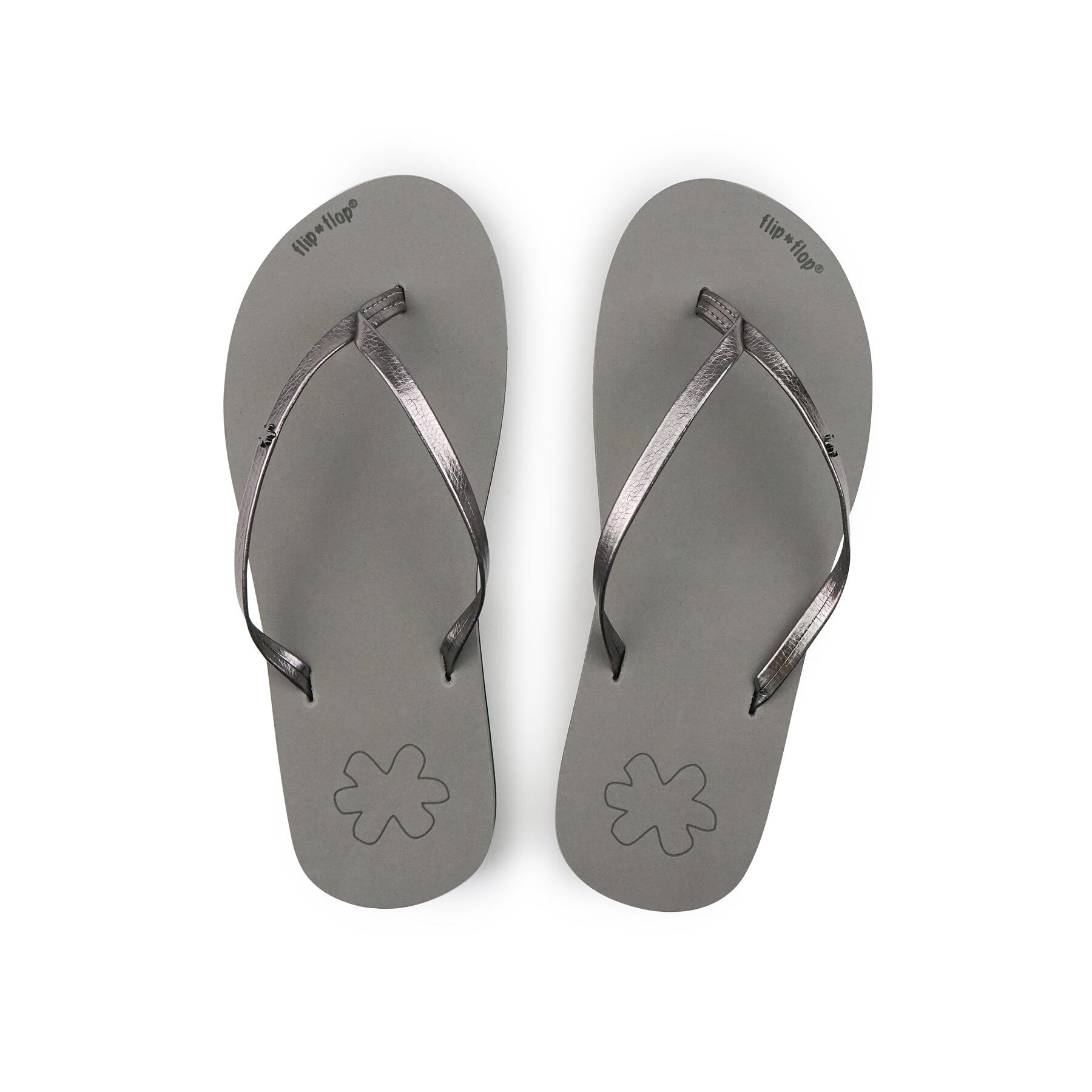 Femme flip*chic tongs grises 3/4