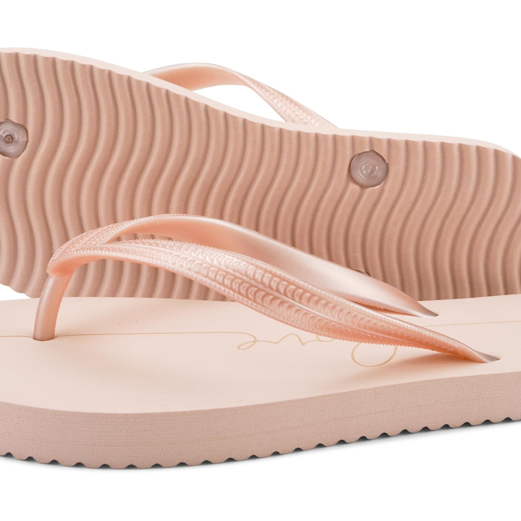 Femme originals*love & peace Tongs Rose clair 4/4