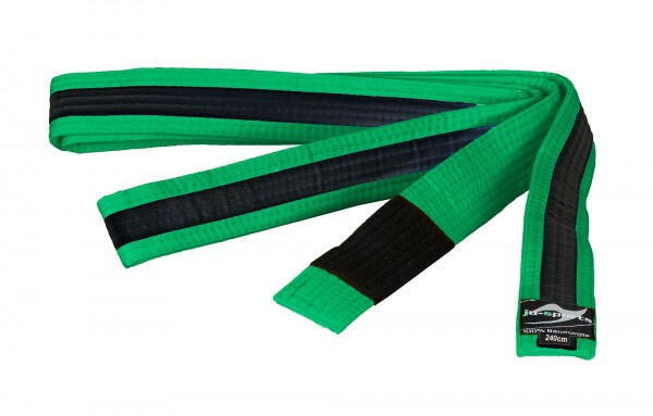 Centura BJJ Junior Ju Sport Verde/Neagra