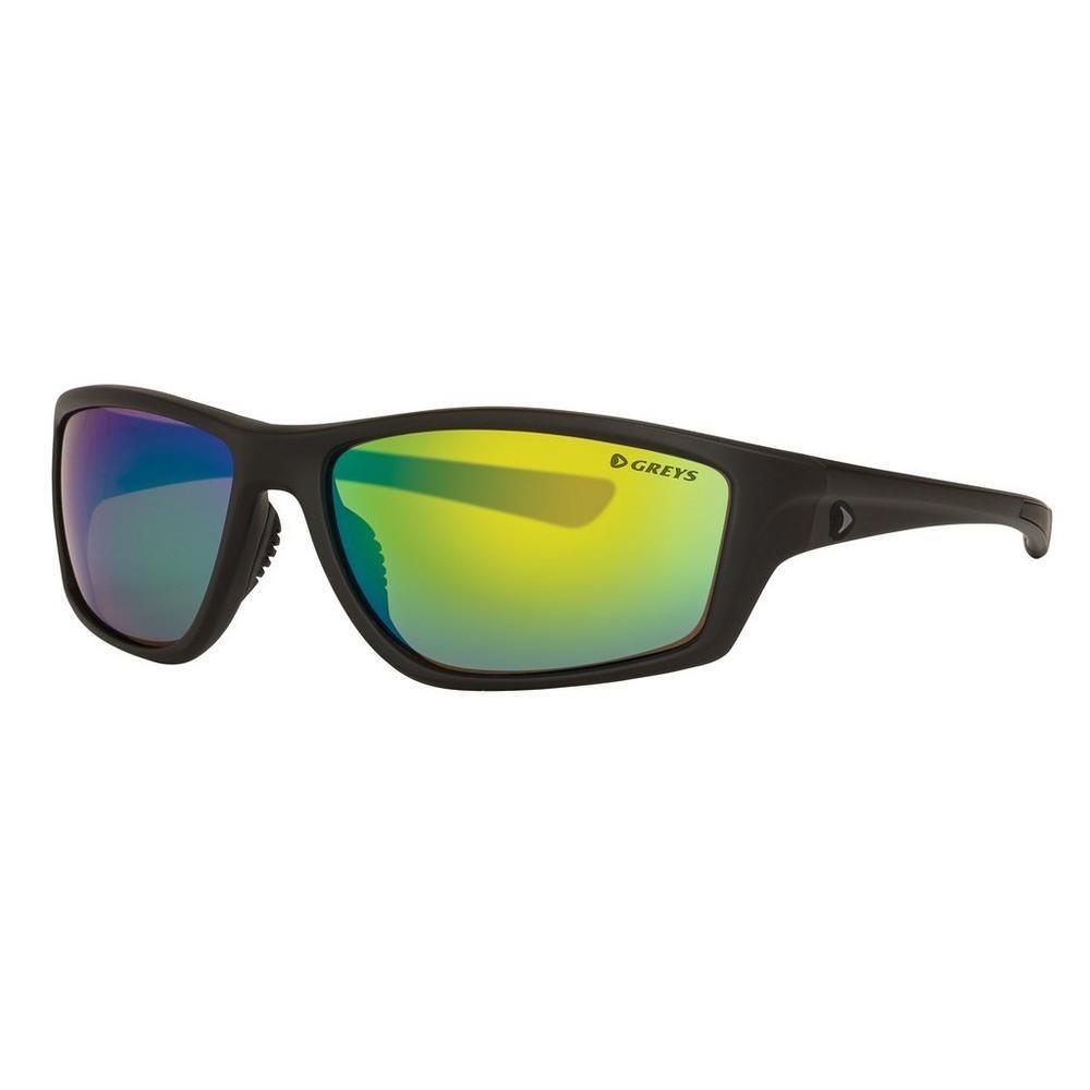 Greys G3 Fishing Sunglasses - Matt Carbon / Green Mirror 1/4