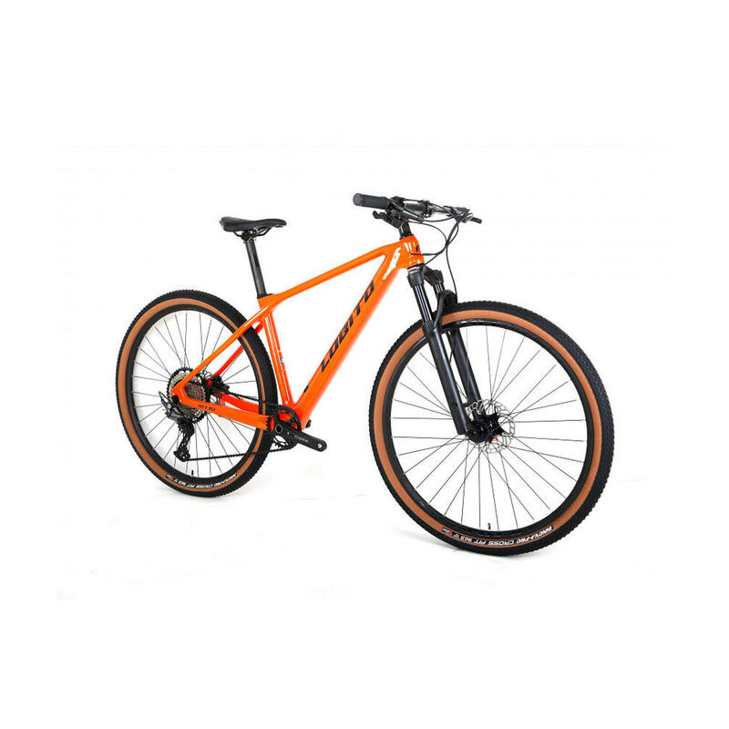 Bicicleta de montaña 29" carbono monoplato LOBITO MT10 Naranja