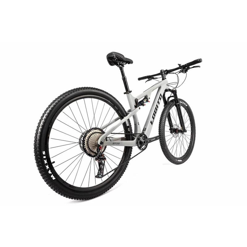 Bicicleta de montaña 29" marco de carbono Lobito MT20 Gris