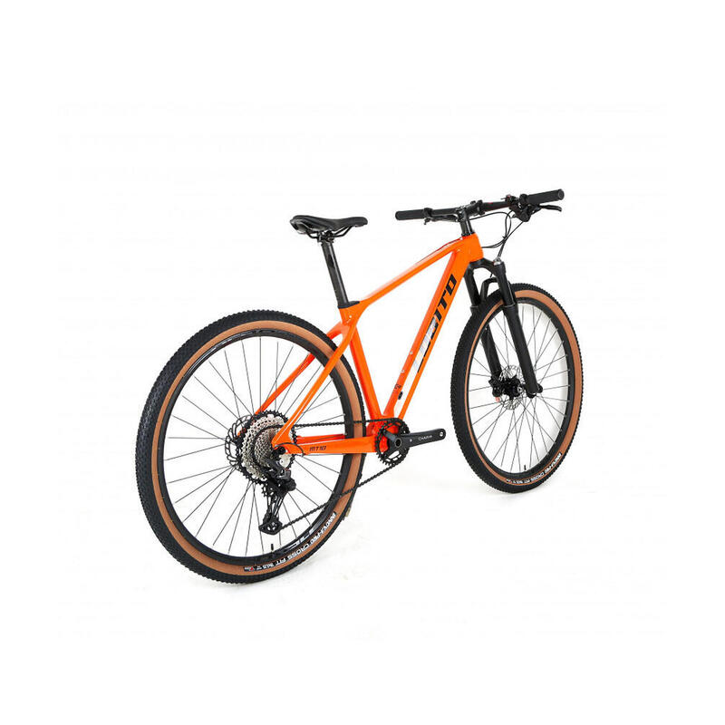 Bicicleta de montaña 29" carbono monoplato LOBITO MT10 Naranja