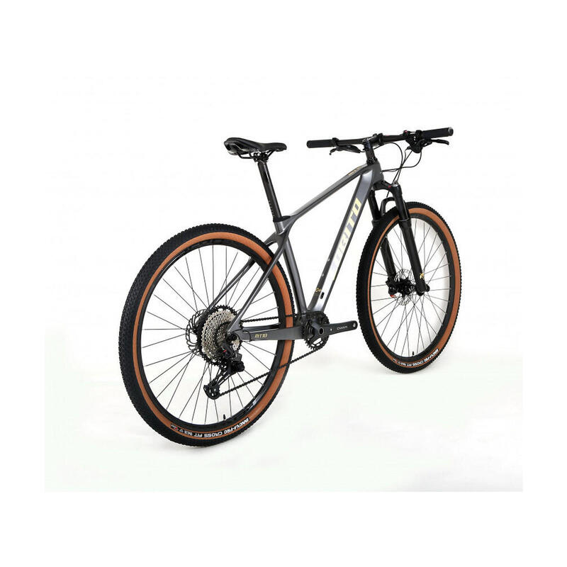 BICICLETA DE MONTAÑA DE CARBONO RÍGIDA LOBITO MT10 GRIS