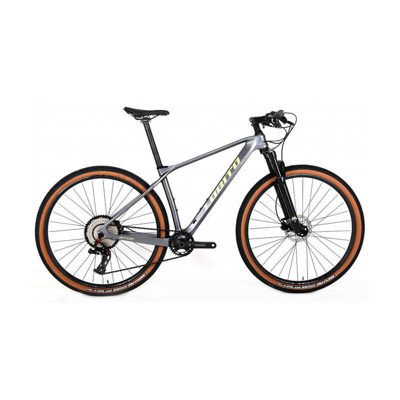 Bicicleta de montaña 29" marco de carbono monoplato Lobito MT08 Gris