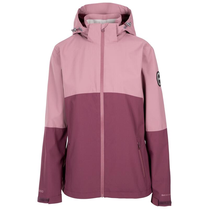 Chaqueta Impermeable Quincy de DLX para Mujer Tinte Rosa
