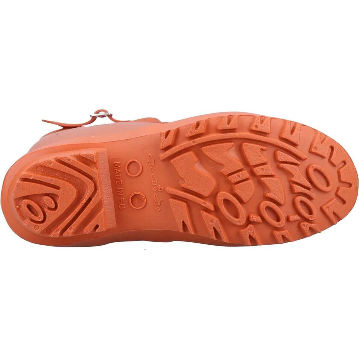 Unisex Sandringham Wellington Boots (Pumpkin Orange) 4/5